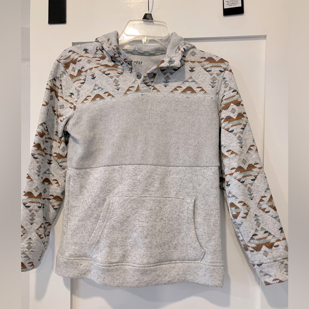 Girls Western Boho Aztec Pullover
